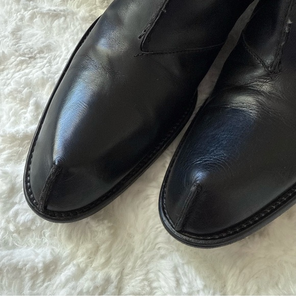 BALLY Fiora Elegant Out Seam Black Leather Knee-High Boots Italy Size 37 EU - Picture 7 of 16